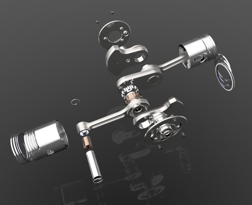 摩托车曲轴活塞缩略图